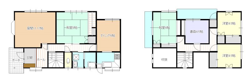 小船越町 売家 間取り図