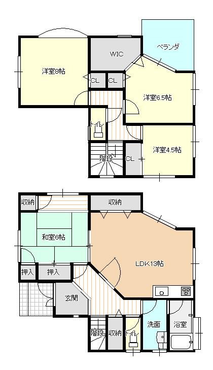 木場2丁目売家 間取り図