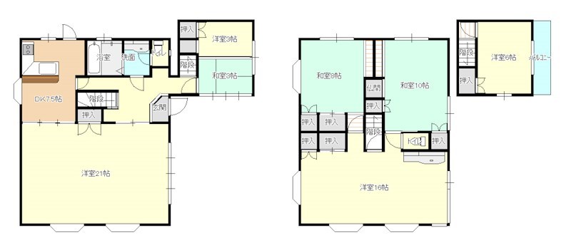 小浜町売家 間取り図