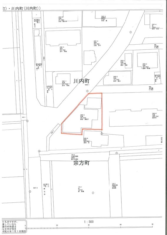 川内町 売家 間取り図