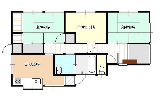 平山町 売家 間取り図