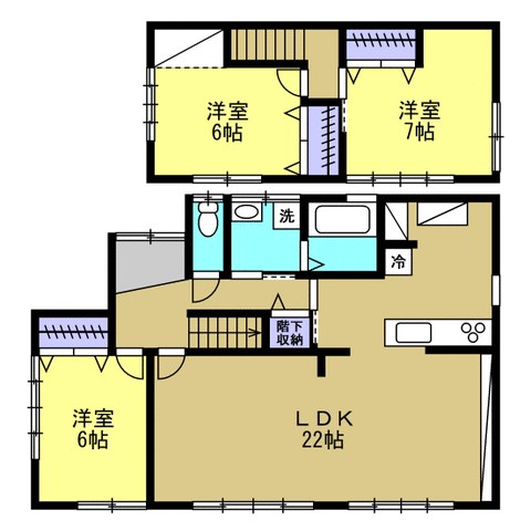 磐田市城之崎2丁目 間取り図