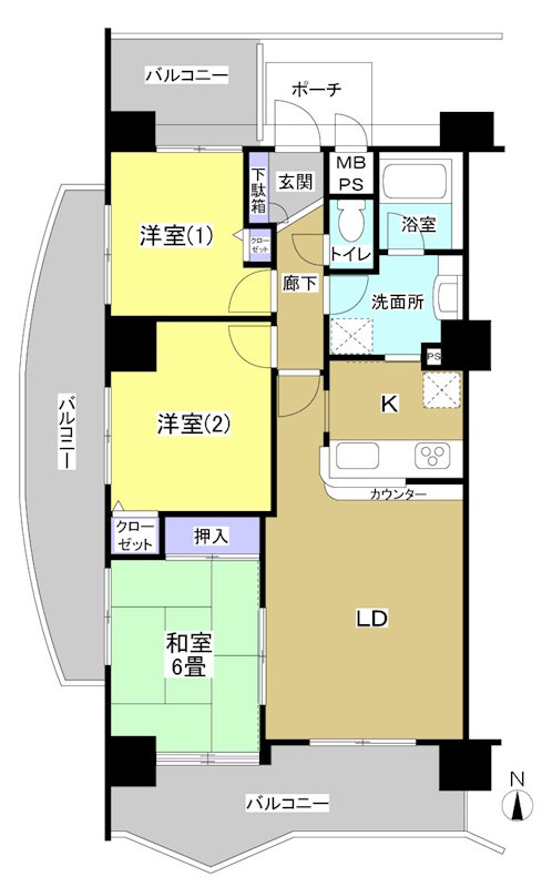 浜松ダイカンプラザスポーツメント 間取り図