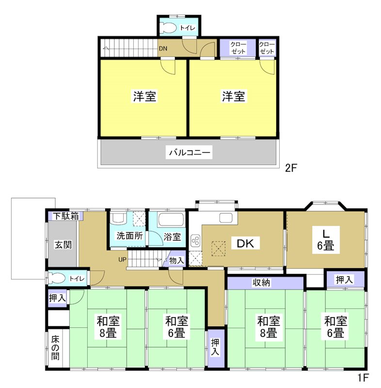 磐田市堀之内 間取り図