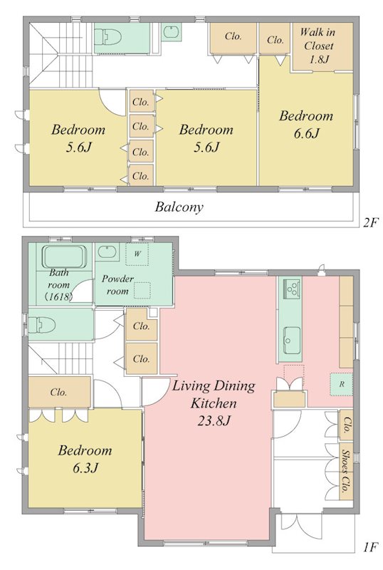 浜松市中央区東伊場1丁目 間取り図