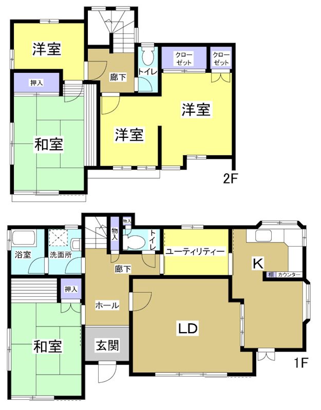 磐田市明ケ島 間取り図