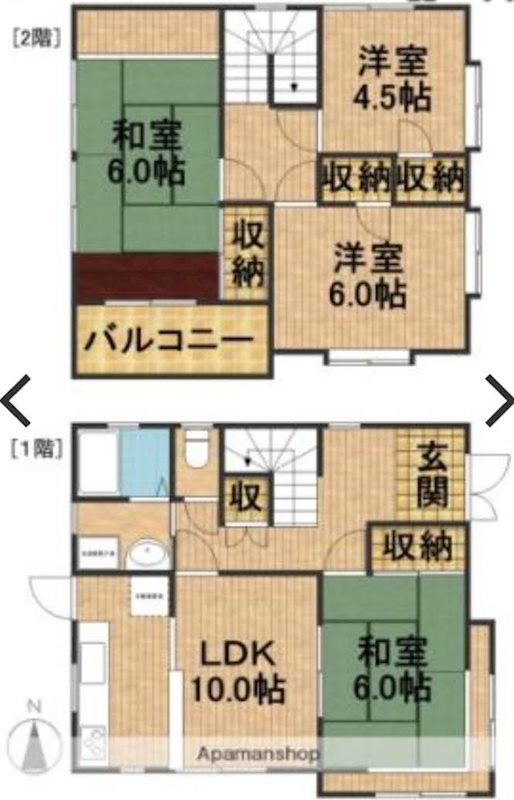 磐田市中泉 間取り図
