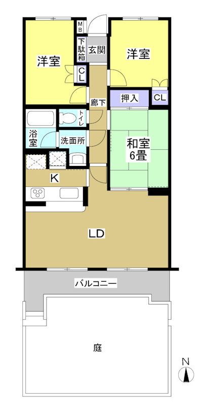 フジヤサウスコート浜松 間取り図