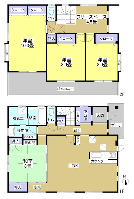 掛川市吉岡 間取り図