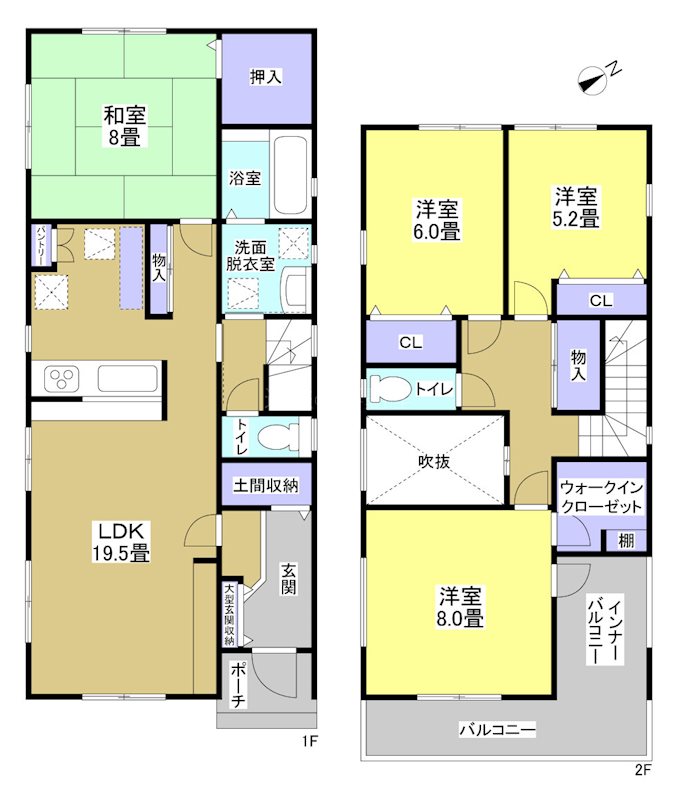 浜松市中央区曳馬6丁目 間取り図