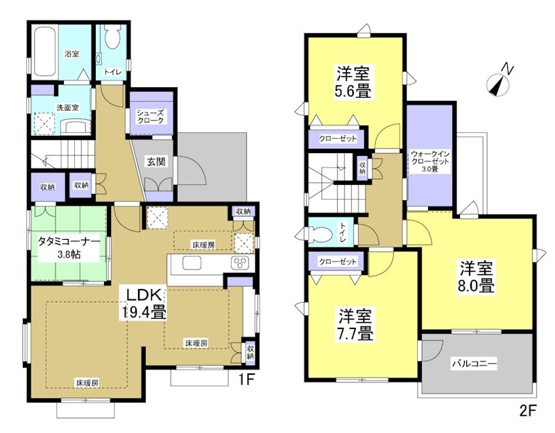 浜松市浜名区小松　NO３ 間取り図