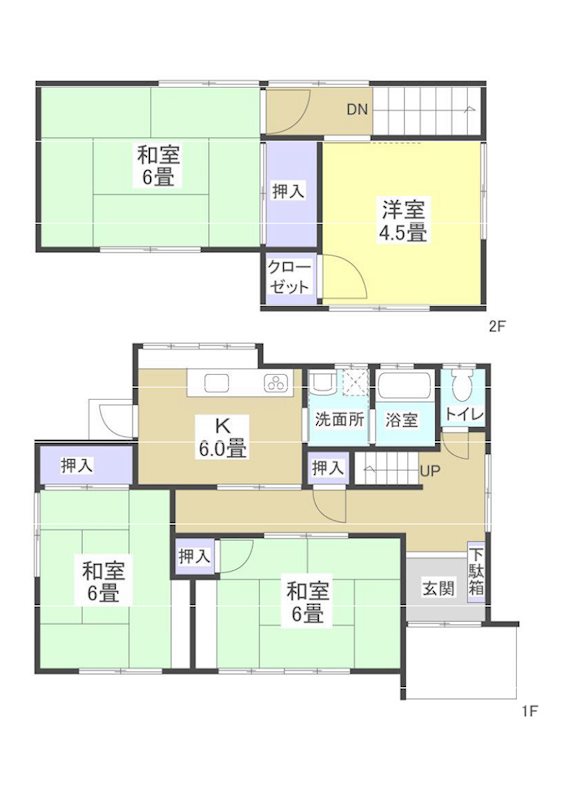 磐田市前野 間取り図