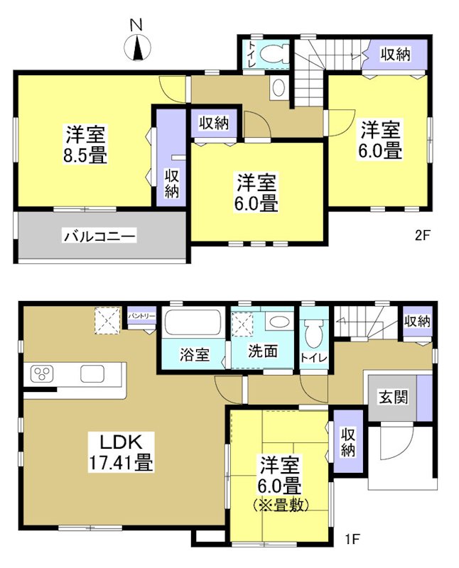 磐田市上神増 間取り図