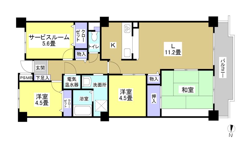 サンコーポ佐鳴台 間取り図