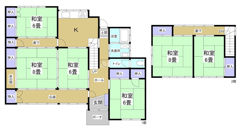 浜松市天竜区山東 間取り図