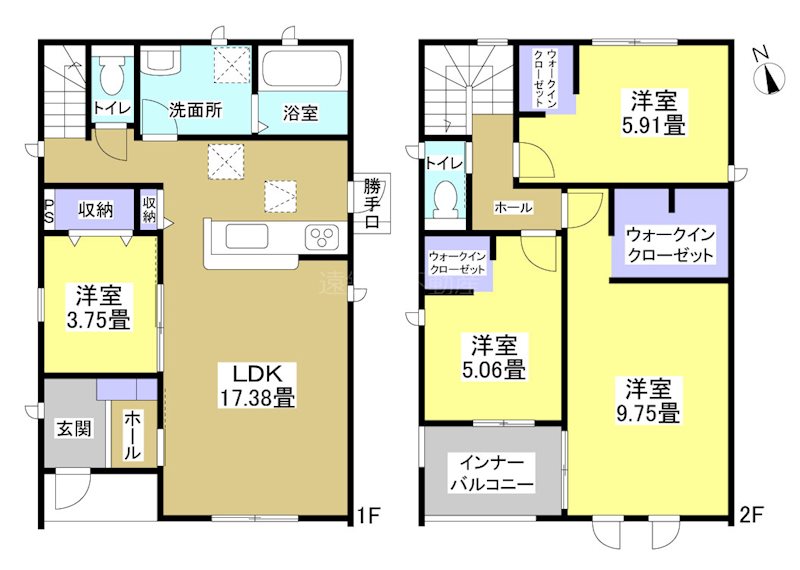 袋井市松原 間取り図