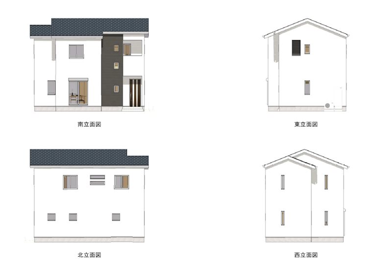 磐田市堀之内　No.2 建物プラン例（パース・外観）