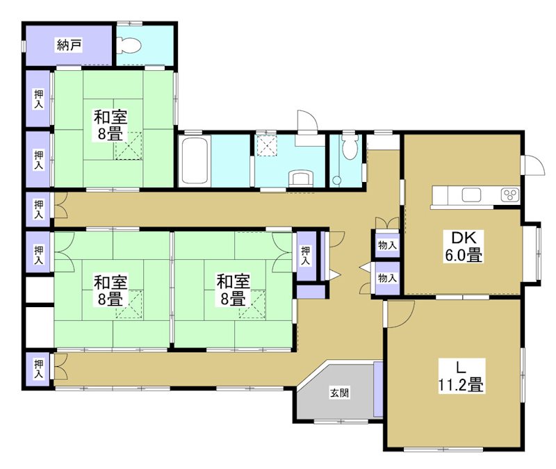 浜松市浜名区豊保 間取り図