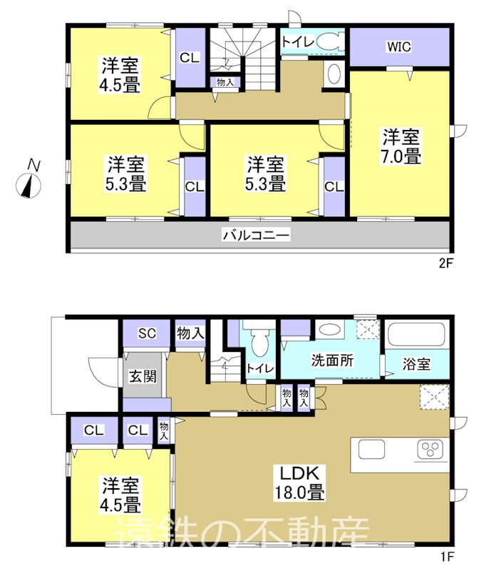 袋井市田町2丁目 間取り図