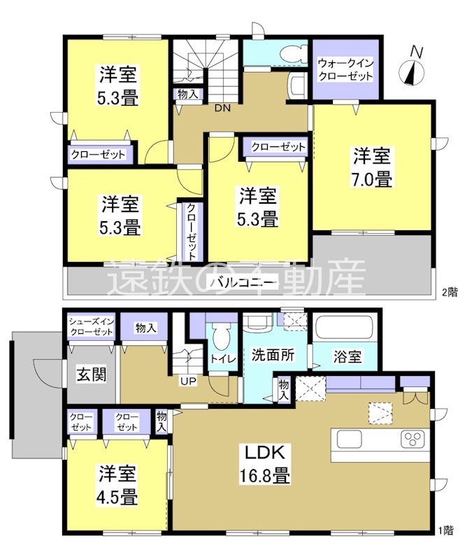 袋井市田町2丁目 間取り図