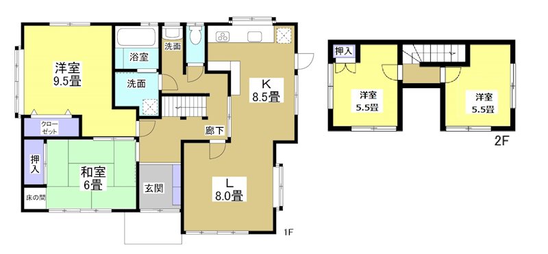 袋井市川井 間取り図