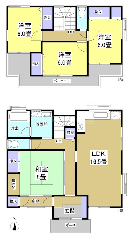 掛川市初馬 間取り図