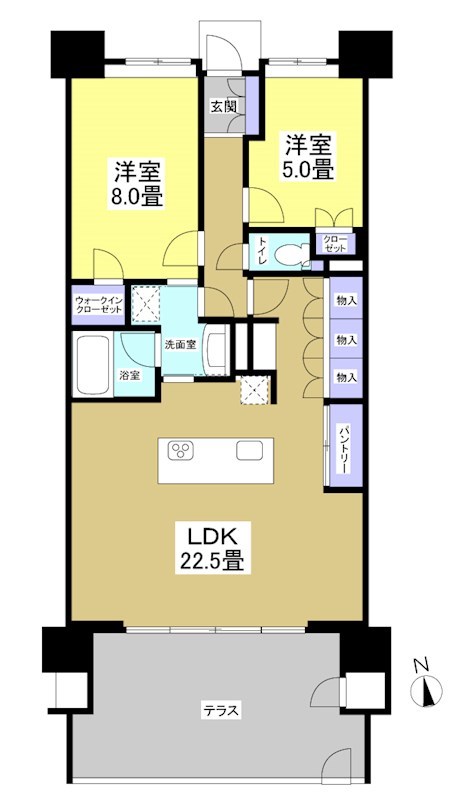 プレミスト八幡駅  間取り図