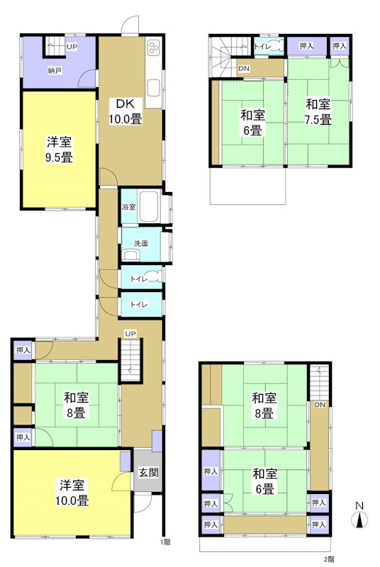 掛川市下俣 間取図・土地図