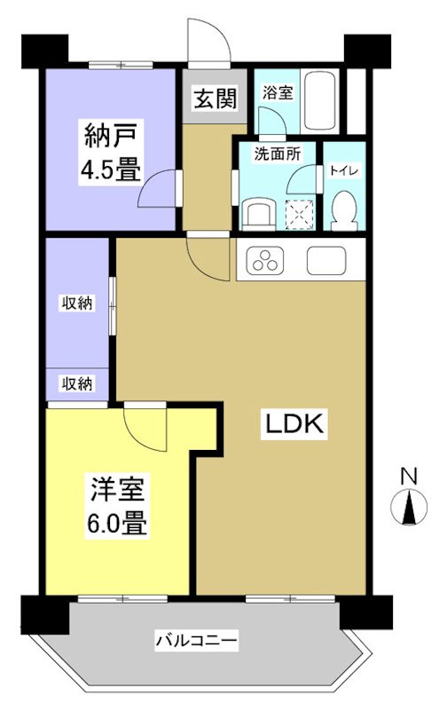 城南コーポ 間取り図