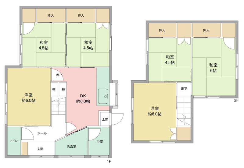 浜松市中央区萩丘3丁目 間取り図