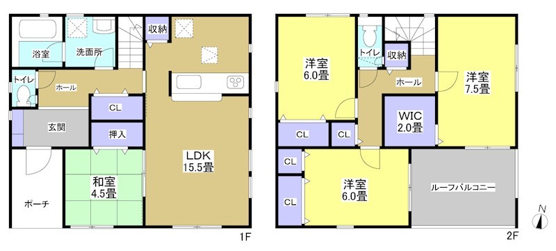 袋井市堀越  間取り図