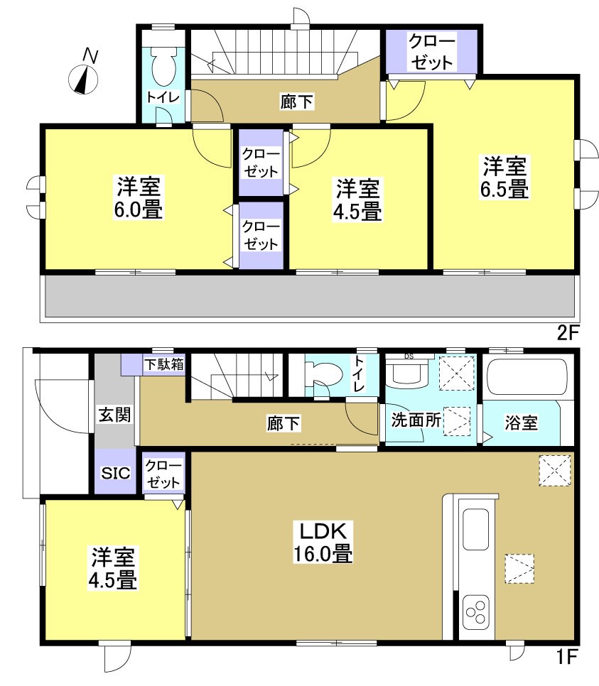 磐田市笠梅 間取り図