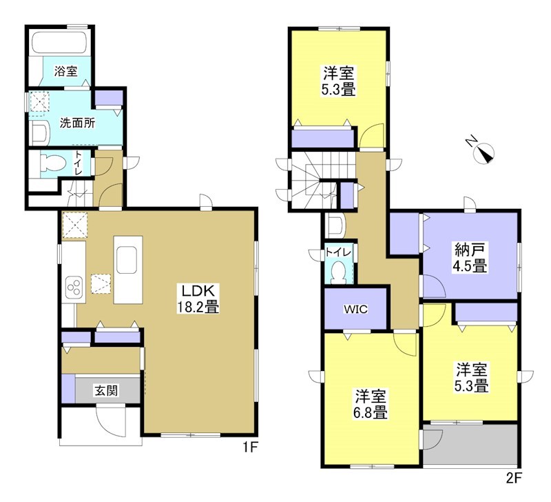 浜松市浜名区中条 間取り図