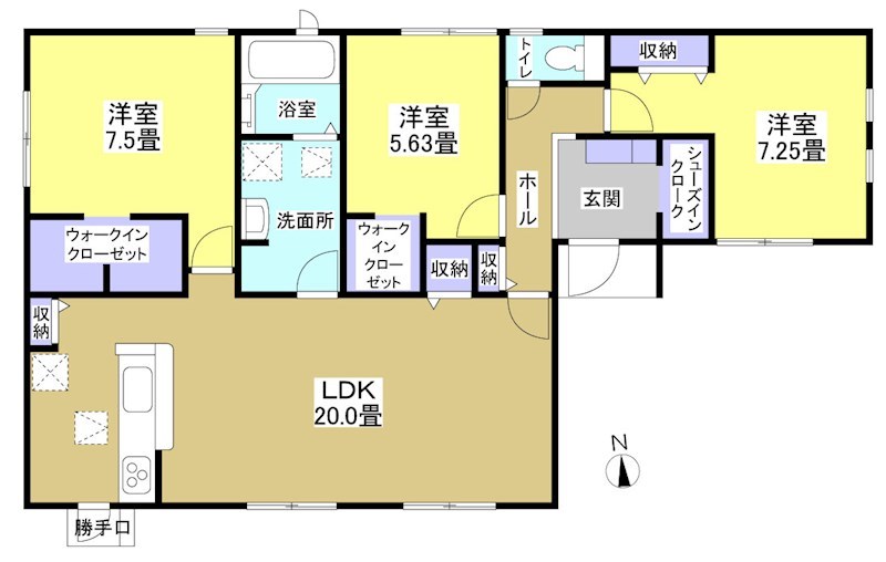 袋井市松原 間取り図