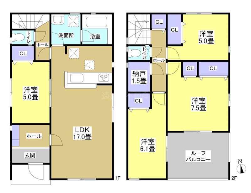 磐田市西貝塚 間取り図