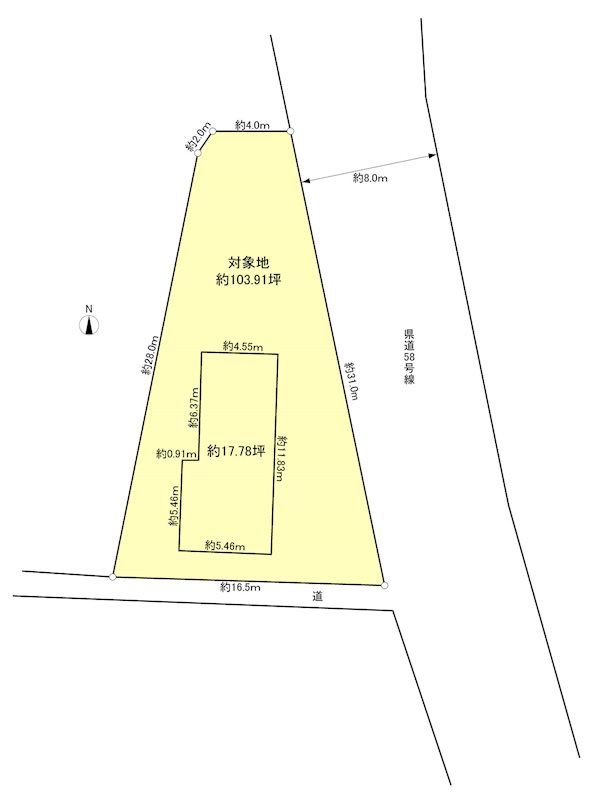 袋井市堀越  間取図・土地図