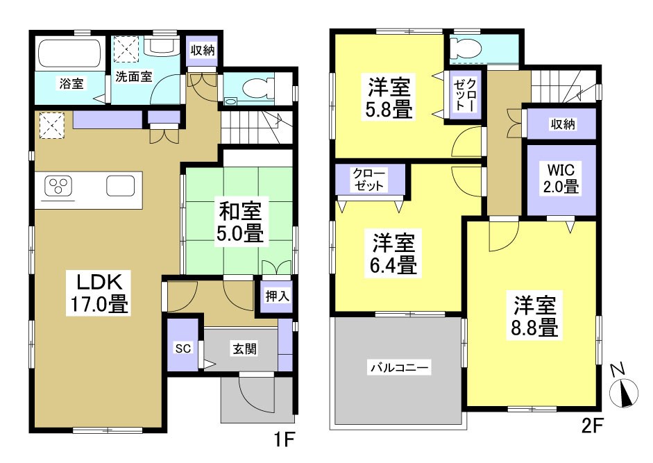 浜松市中央区青屋町 間取り図