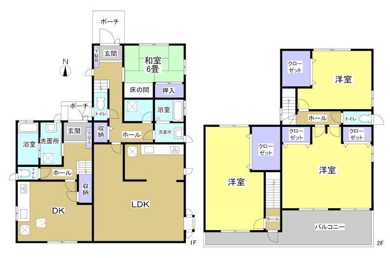 掛川市宮脇 間取り図