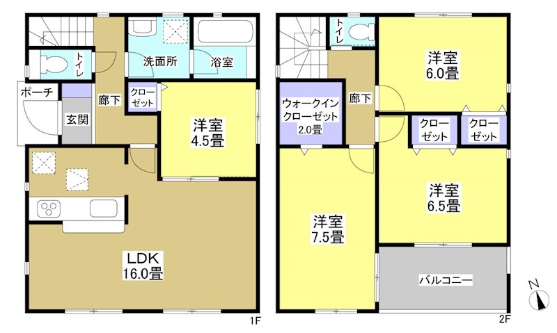 浜松市浜北区貴布祢 間取り図