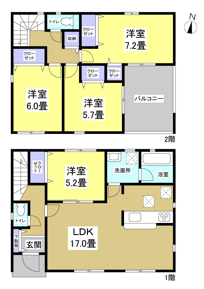 袋井市浅名 間取り図