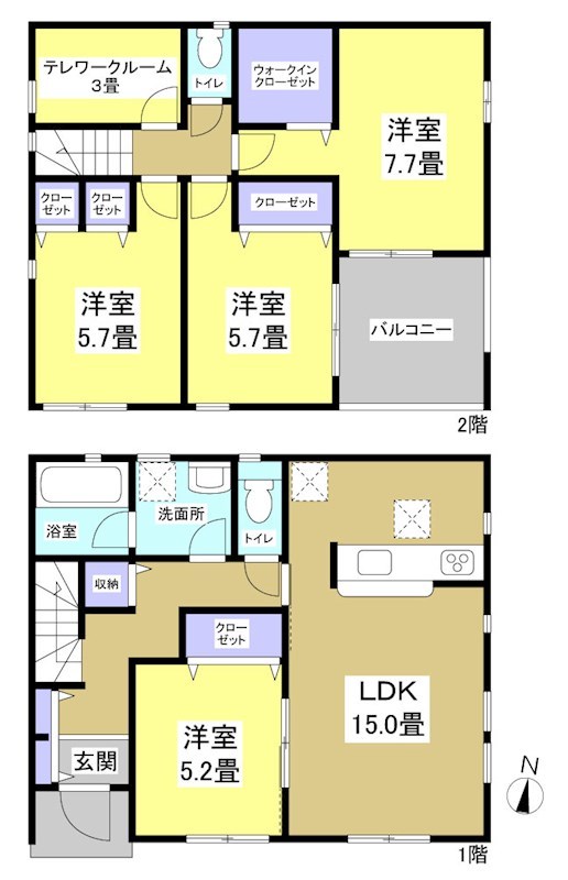 袋井市浅名 間取り図