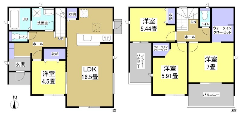 磐田市上新屋 間取り図