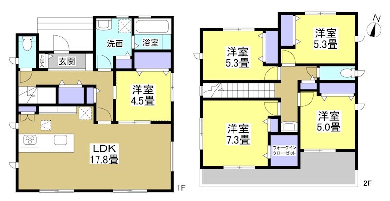 磐田市上新屋 間取り図