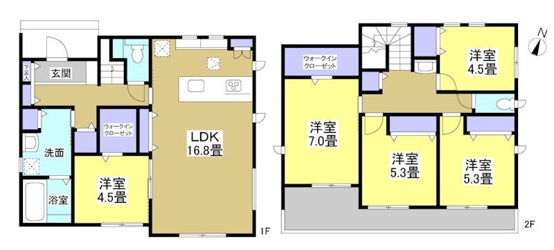 掛川市下垂木 間取り図