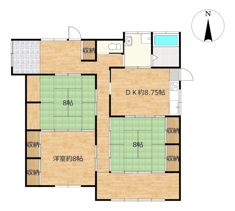 掛川市富部 間取り図