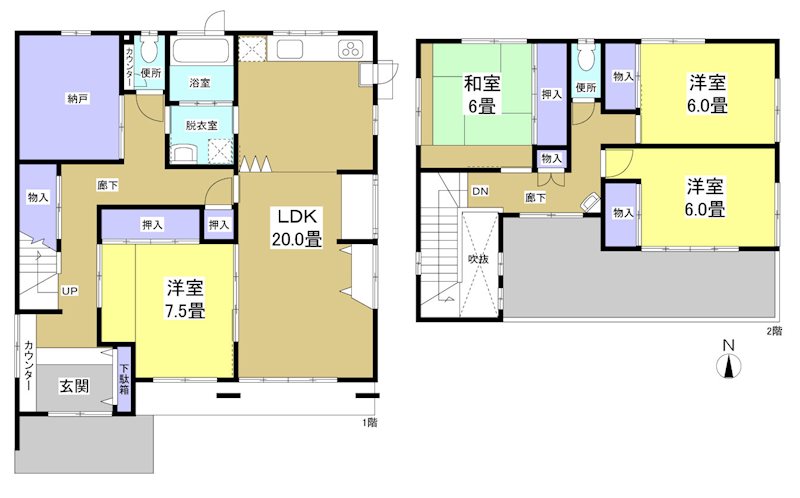 磐田市豊島 間取り図