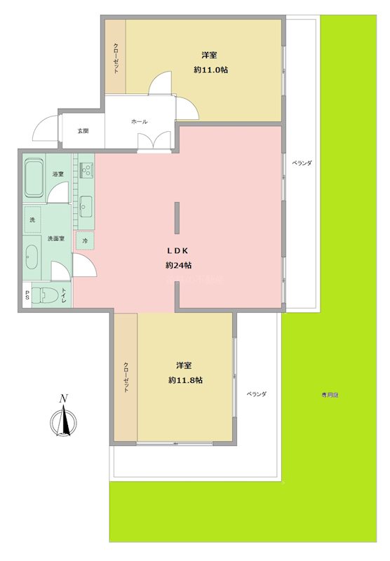 ロイヤルシャトー南高林 間取り図