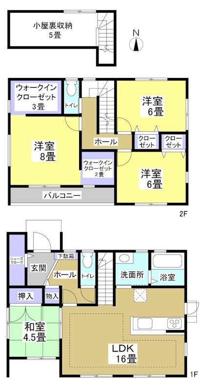 浜松市中央区貴平町 間取り図