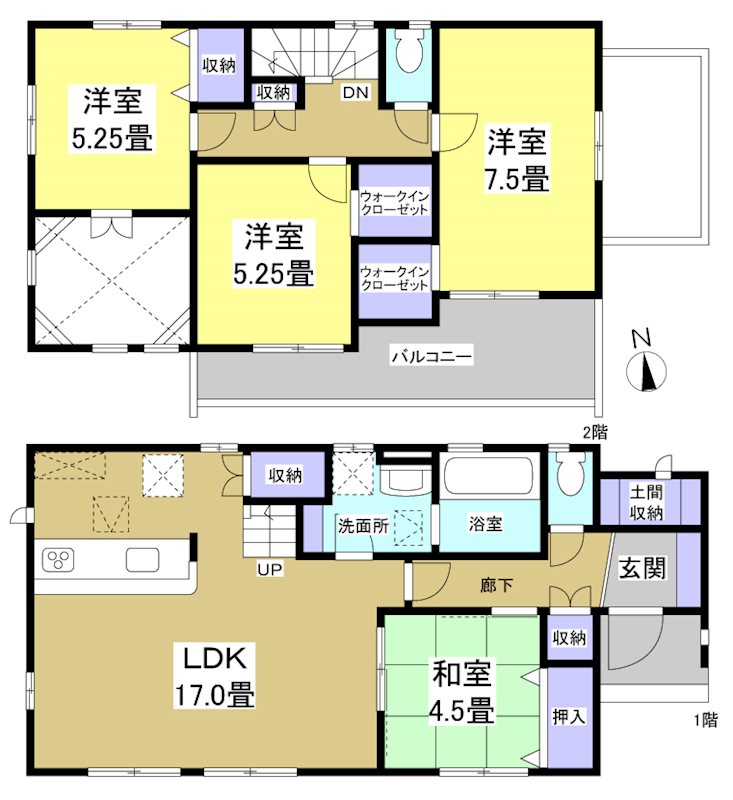 磐田市中泉 間取り図