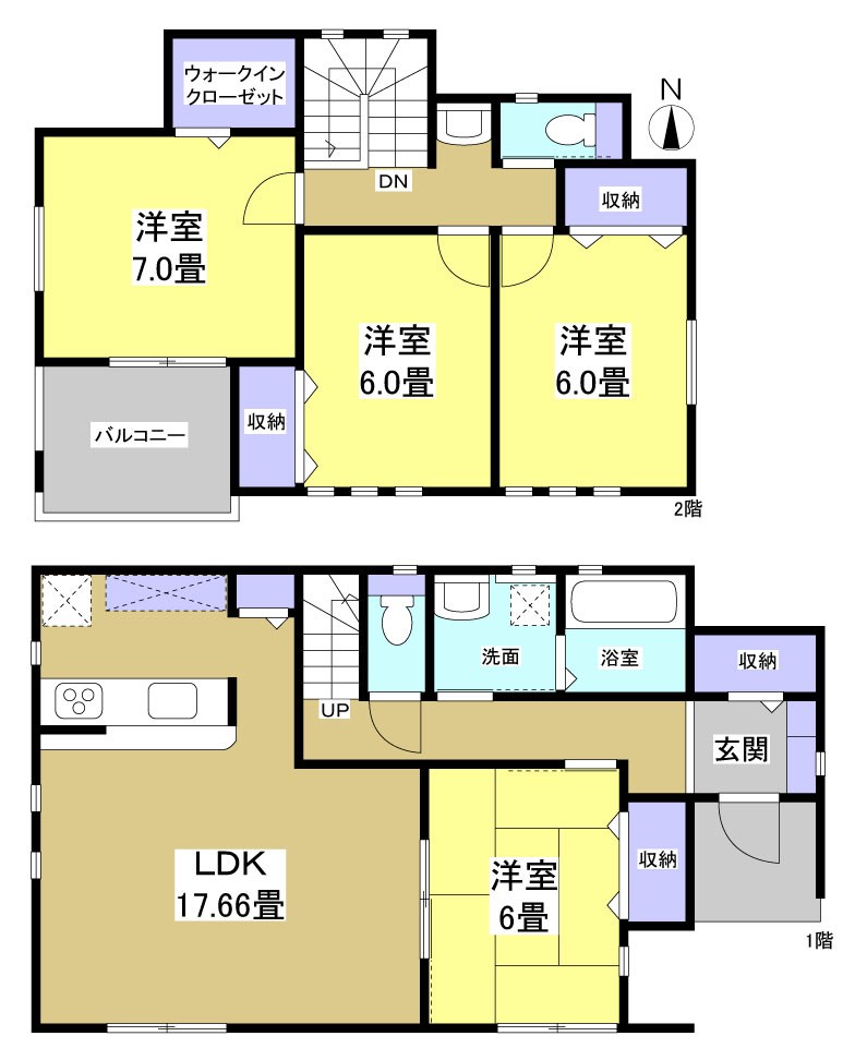 磐田市上神増 間取り図